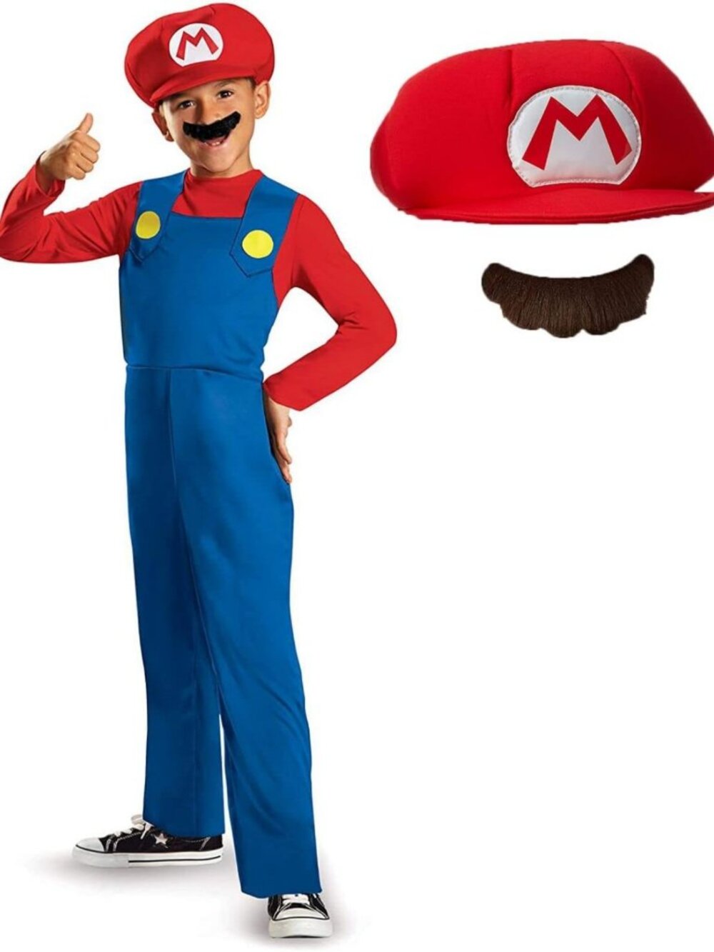 Super Mario Costume for Kids, Officially Licensed Mario Bros Outfit, Fun